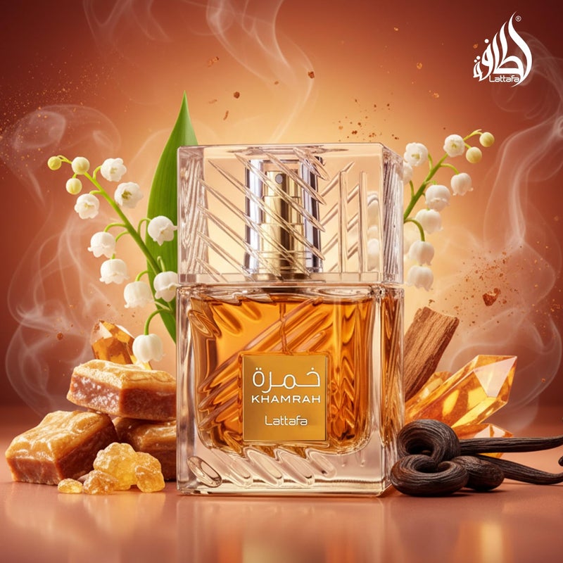 Lattafa Khamrah - Vanilla, Warm Spicy, Amber, Cinnamon - Eau de Parfum Long-Lasting Fragrance for Unisex, 3.40 Ounce / 100 ml - Image 5